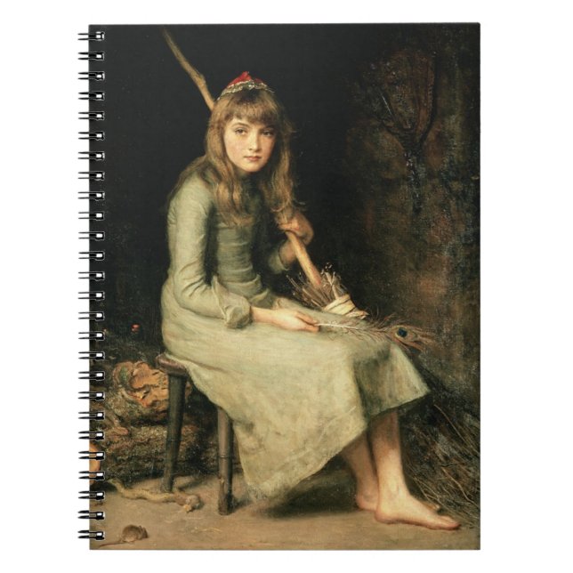 Cinderella Fairy Tale (von John Everett Millais) Notizblock (Vorderseite)