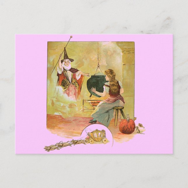 Cinderella Fairytale Postkarte (Vorderseite)
