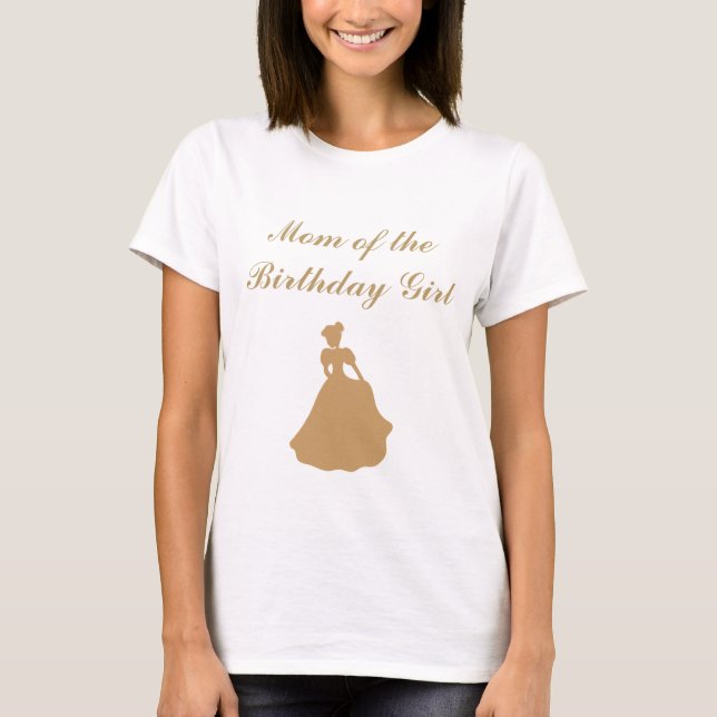 Cinderella Geburtstagsfeier Mama T - Shirt (Vorderseite)