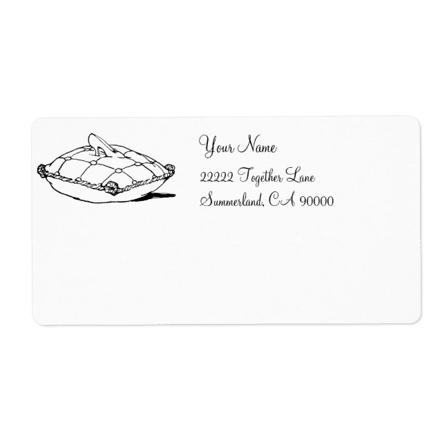 Cinderella Glass Slipper Custom Shipping Label (Vorne)