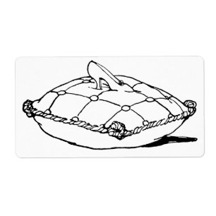 Cinderella Glass Slipper und Pillow Large Label