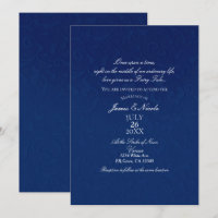 Cinderella Navy Blue Elegant Storybook Hochzeit