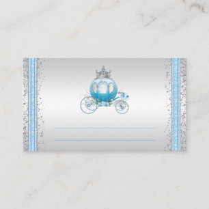 Cinderella Princess Carriage Table Cards Visitenkarte