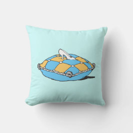 Cinderella Slipper Aquamarin Orange Pillow Kissen