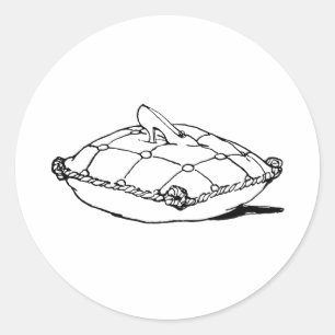 Cinderella Slipper Vintage Märchengeschichte Runder Aufkleber