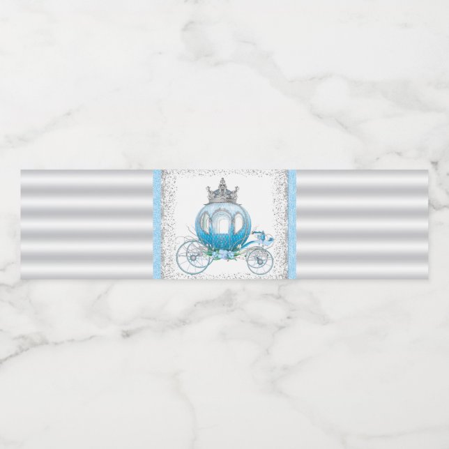 Cinderella Water Bottle Labels (Einzelnes Label)