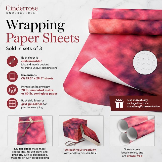 Cinderrose Unterströmung Geschenkpapier Set (Von Creator hochgeladen)
