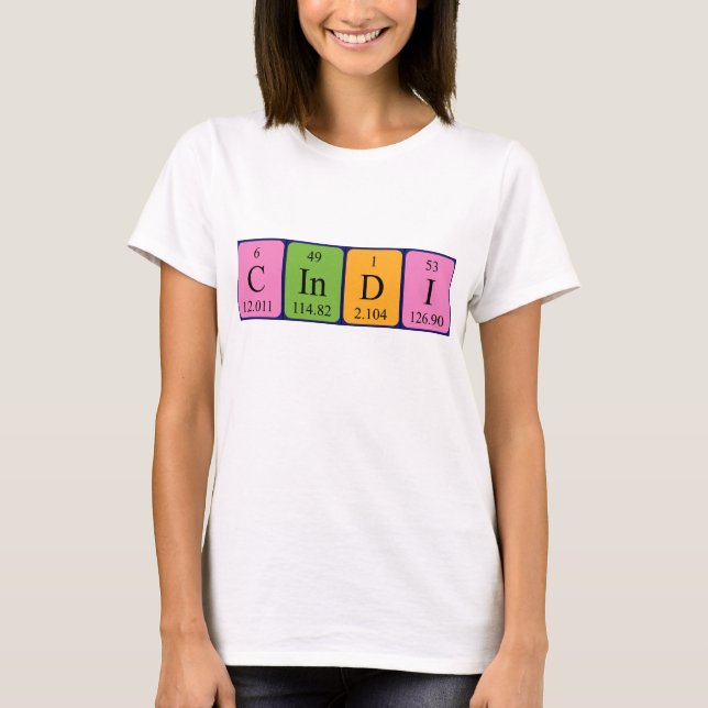 Cindi Periodenname Shirt (Vorderseite)