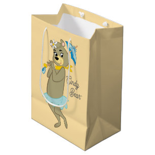 Cindy Bear Holding Parasol Mittlere Geschenktüte