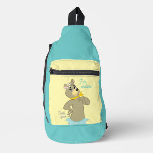 Cindy Bear Playful Pose Crossbody Bag