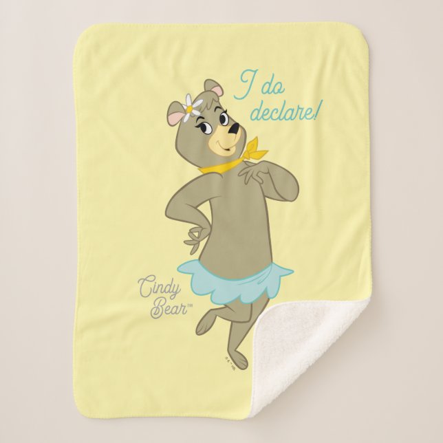 Cindy Bear Playful Pose Sherpadecke (Vorderseite)