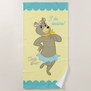 Cindy Bear Playful Pose Strandtuch