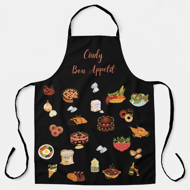 Cindy Bon Appetit Food Kitchen Koch Schürze (Vorderseite)