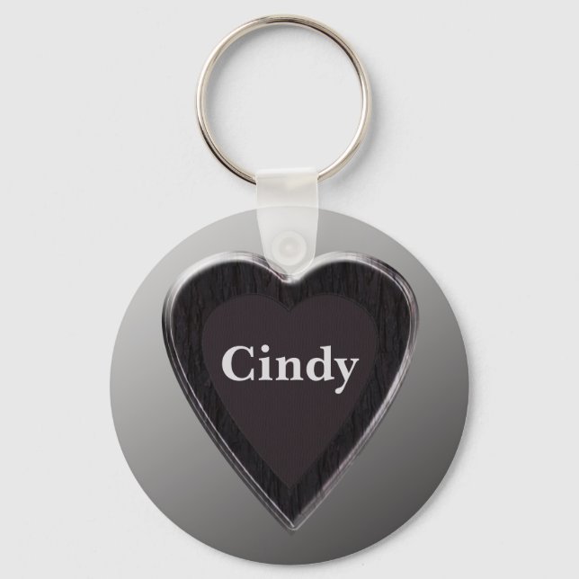 Cindy Heart Keychain von 369MyName Schlüsselanhänger (Vorderseite)