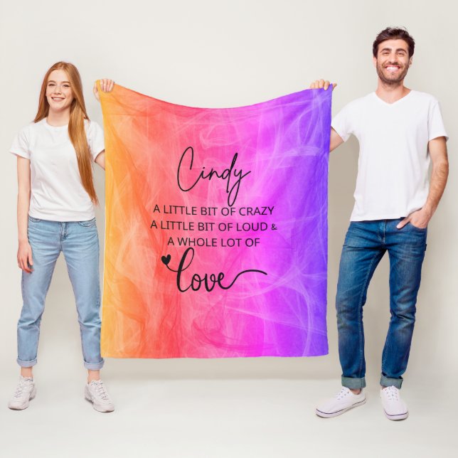Cindy Liebe Fleecedecke (Beispiel)