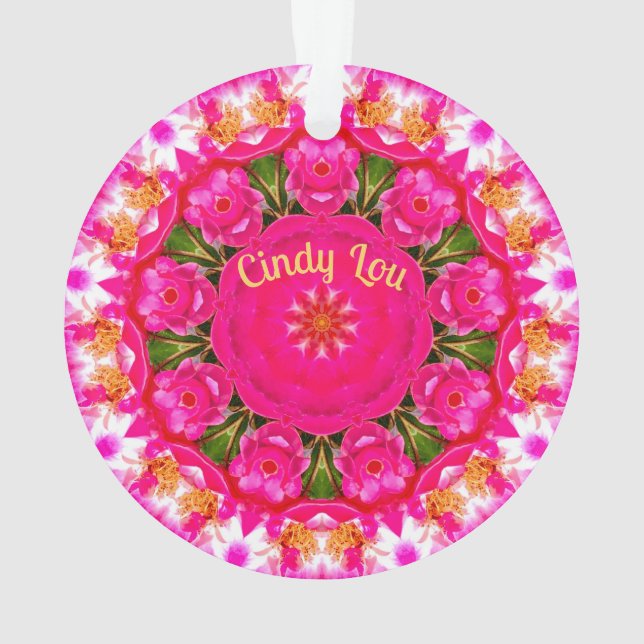 CINDY LOU ~ ROSE LOVER ~ 0rnalic ~ Acrylic ~ Ornament (Rückseite)