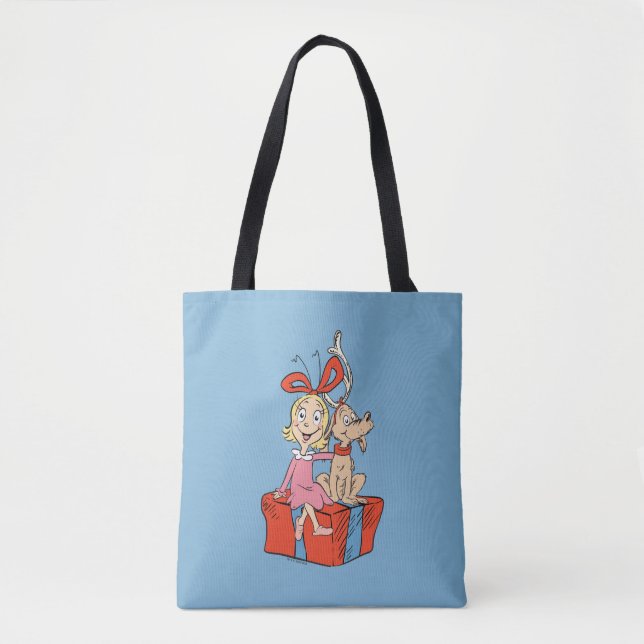 Cindy Lou Who and Max on a Present Tasche (Vorderseite)