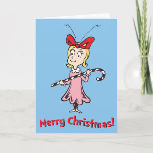 Cindy Lou Who   Zuckerstange Feiertagskarte