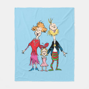 Cindy Lou Whos Familienporträt Fleecedecke
