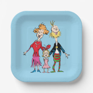 Cindy Lou Whos Familienporträt Pappteller
