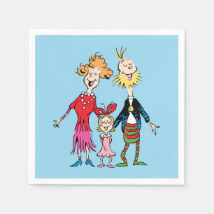 Cindy Lou Whos Familienporträt Serviette