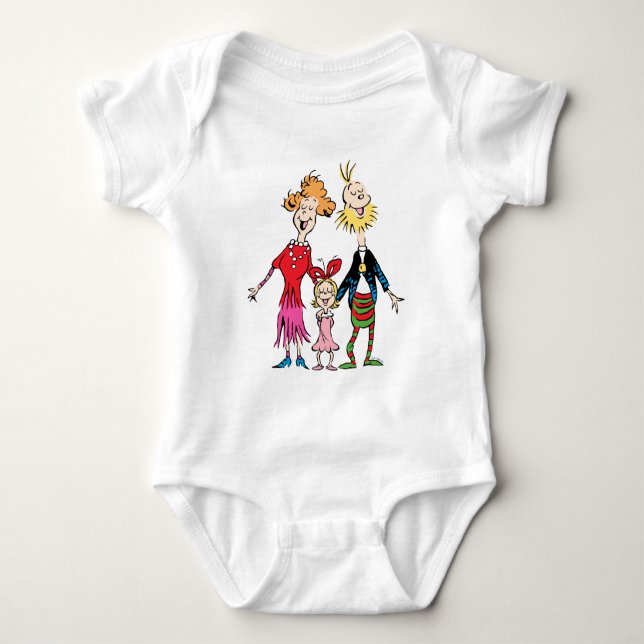 Cindy Lou Who's Family Portrait Baby Strampler (Vorderseite)