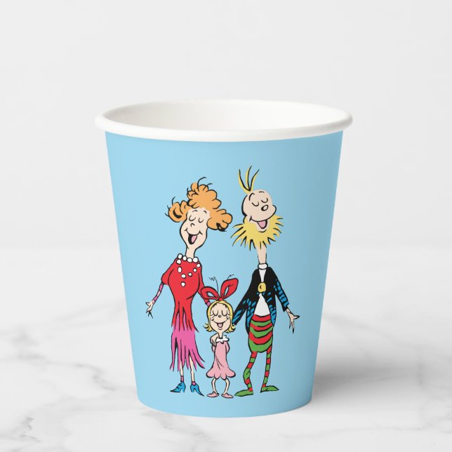 Cindy Lou Who's Family Portrait Pappbecher (Vorderseite)