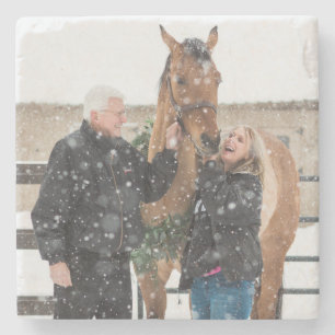Cindy und irischer MarmorsteinUntersetzer - Steinuntersetzer