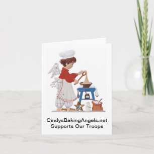Cindy's Baking Angels Note Card Karte