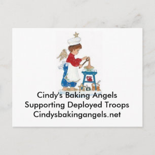 Cindy's Baking Angels Postkarte für die Truppen