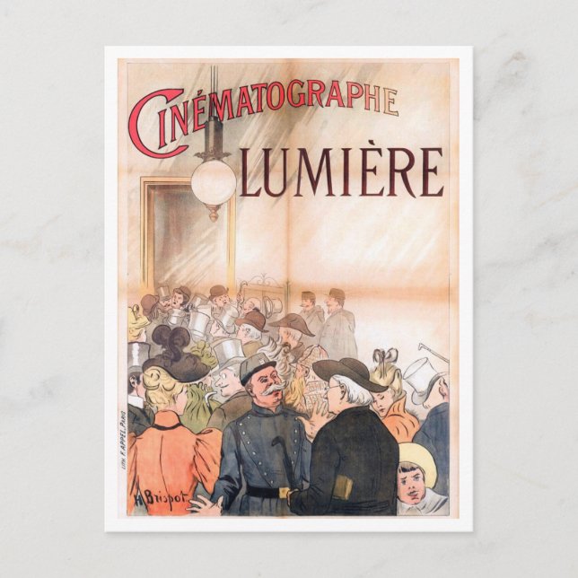 Cinéchromatographe Lumière (1896) Henri Brispot Postkarte (Vorderseite)