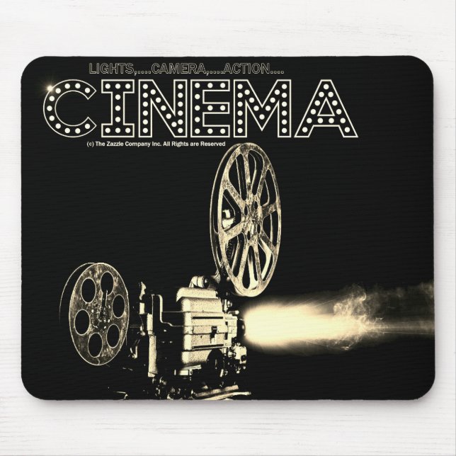 CINEMA: Filmkamera Mousepad (Vorne)