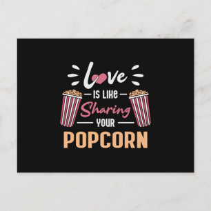 Cinema Movie Popcorn Day Snack Pop Filmgeschenk Id Postkarte