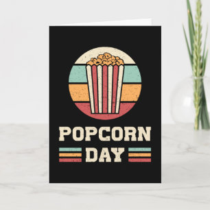 Cinema Popcorn Day Movie Snack Pop Filmgeschenk Id Karte