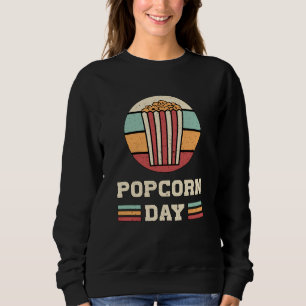 Cinema Popcorn Day Movie Snack Pop Filmgeschenk Id Sweatshirt