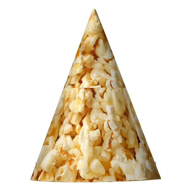 Cinema Popcorn Full Background. Partyhütchen (Vorderseite)