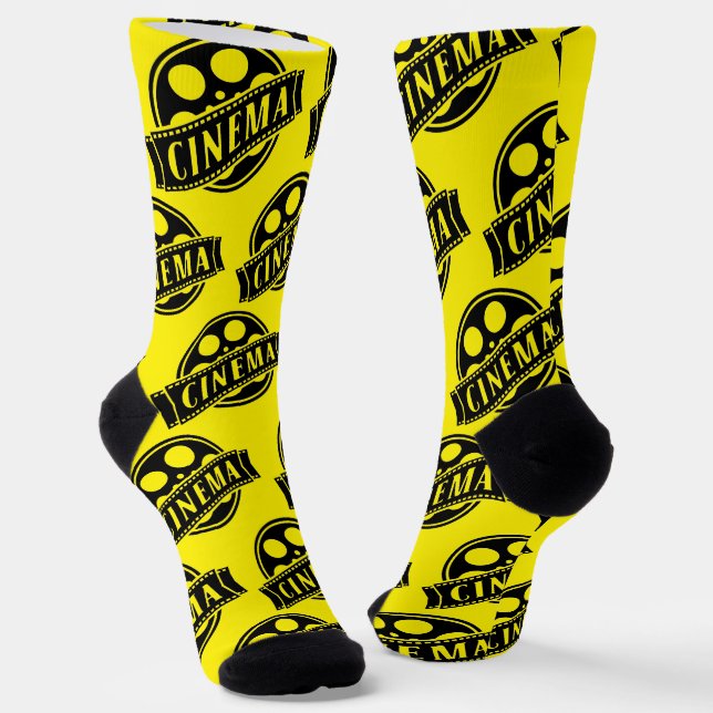*CINEMA* Rollen- und Logo-Socken Socken (Gewinkelt)