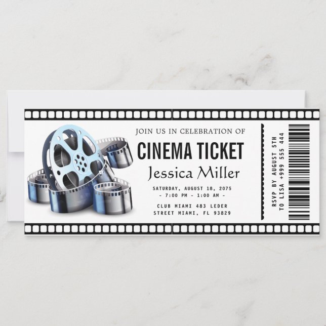 cinema ticket Invitation (Devant)