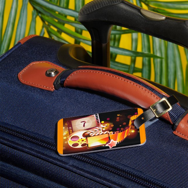 Cinematic Film Reel and Clapperboard Gepäckanhänger (Von Creator hochgeladen)