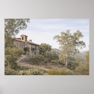 Cinematic Mist Villa, Toledo Spanien Poster