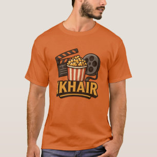Cinematic Popcorn Film Fan Girl T-Shirt