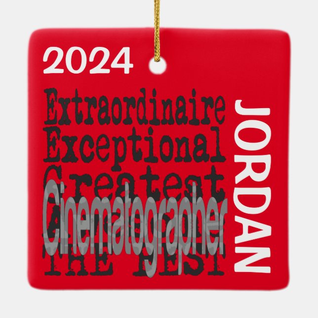 Cinematographin Extraordinaire CUSTOM Keramikornament (Rückseite)