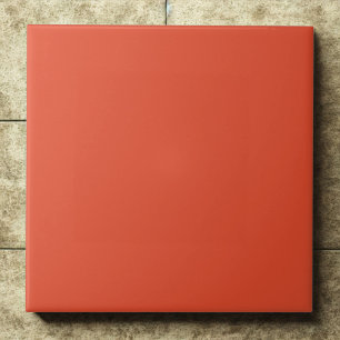 Cinnabar #e44d2e - hell, kühl, fiery Red-Orange Fliese