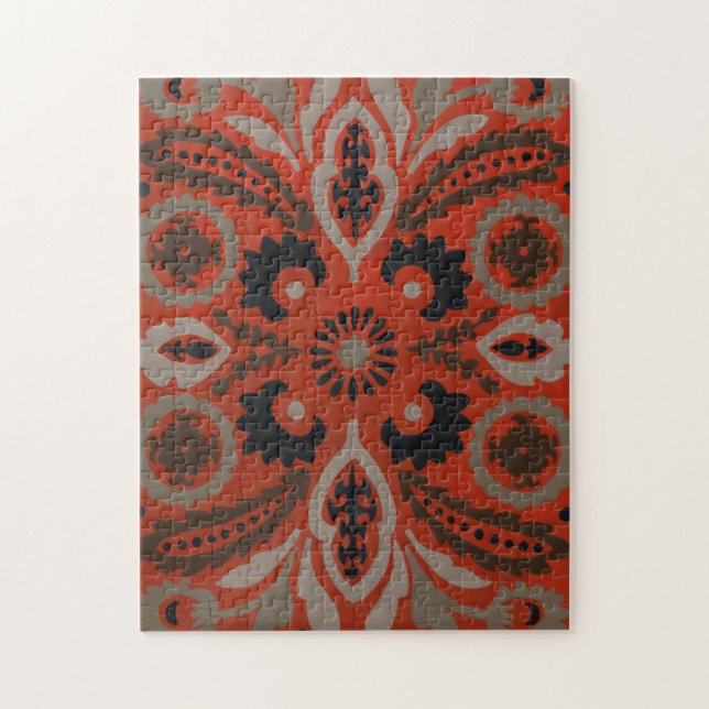 Cinnabar Suzani II (Vertikal)