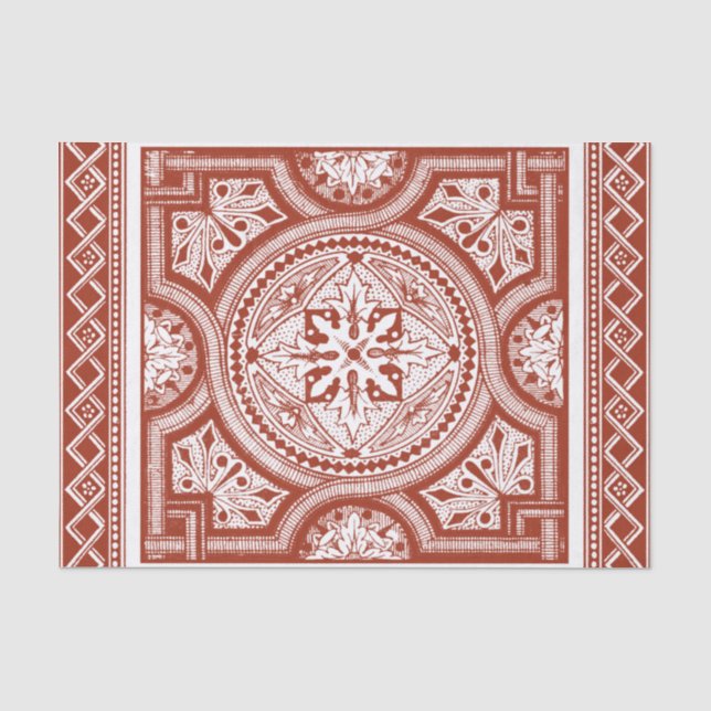 Cinnabar Woodblock IV Seidenpapier (Vorderseite)