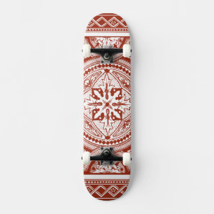 Cinnabar Woodblock IV Skateboard