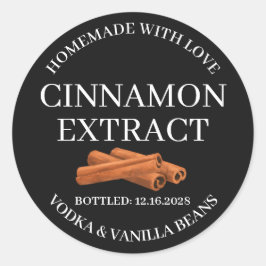 Cinnamo Extract Modern Label Sticker ZVEG_101_01rd