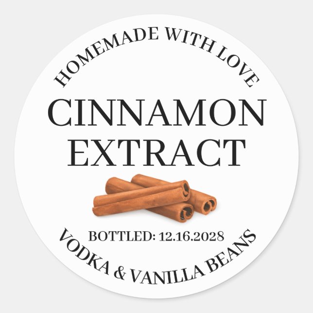 Cinnamo Extract Modern Label Sticker ZVEG_101_01rd (Vorderseite)