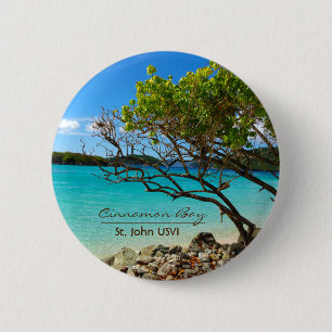 Cinnamon Bay St. John USVI Tropical Button Button