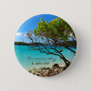 Cinnamon Bay St. John USVI Tropical Button Button